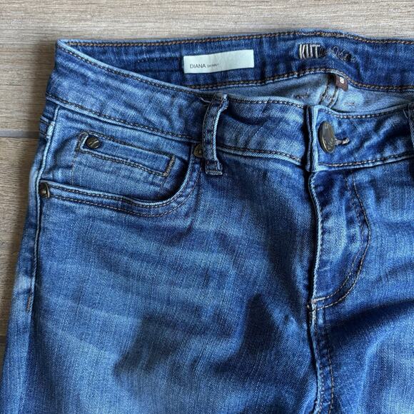 Kut From The Kloth Jeans Women Size 8 Diana Skinny Medium Wash Denim - Picture 3 of 15